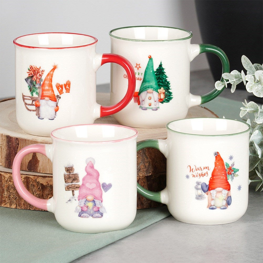 Christmas porcelain mugs 200 ml 4 pcs.