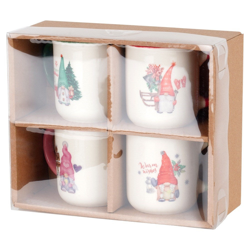 Christmas porcelain mugs 200 ml 4 pcs.
