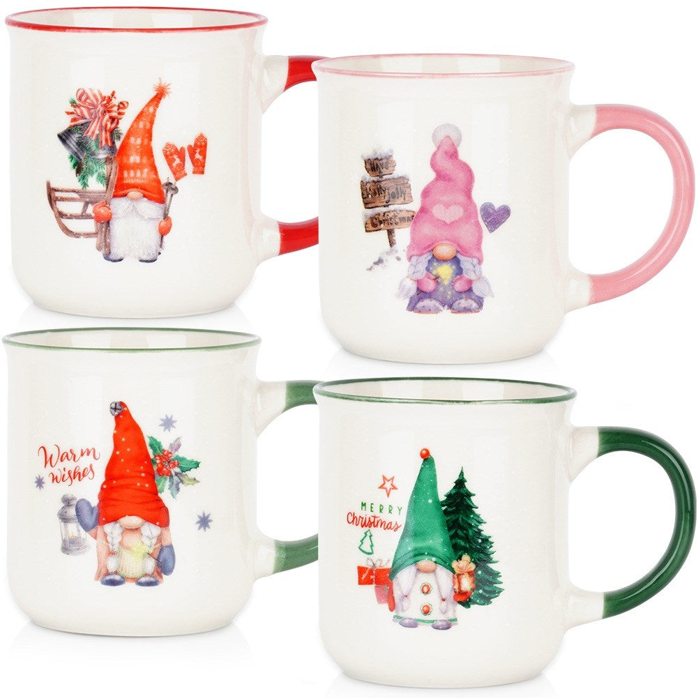 Christmas porcelain mugs 200 ml 4 pcs.