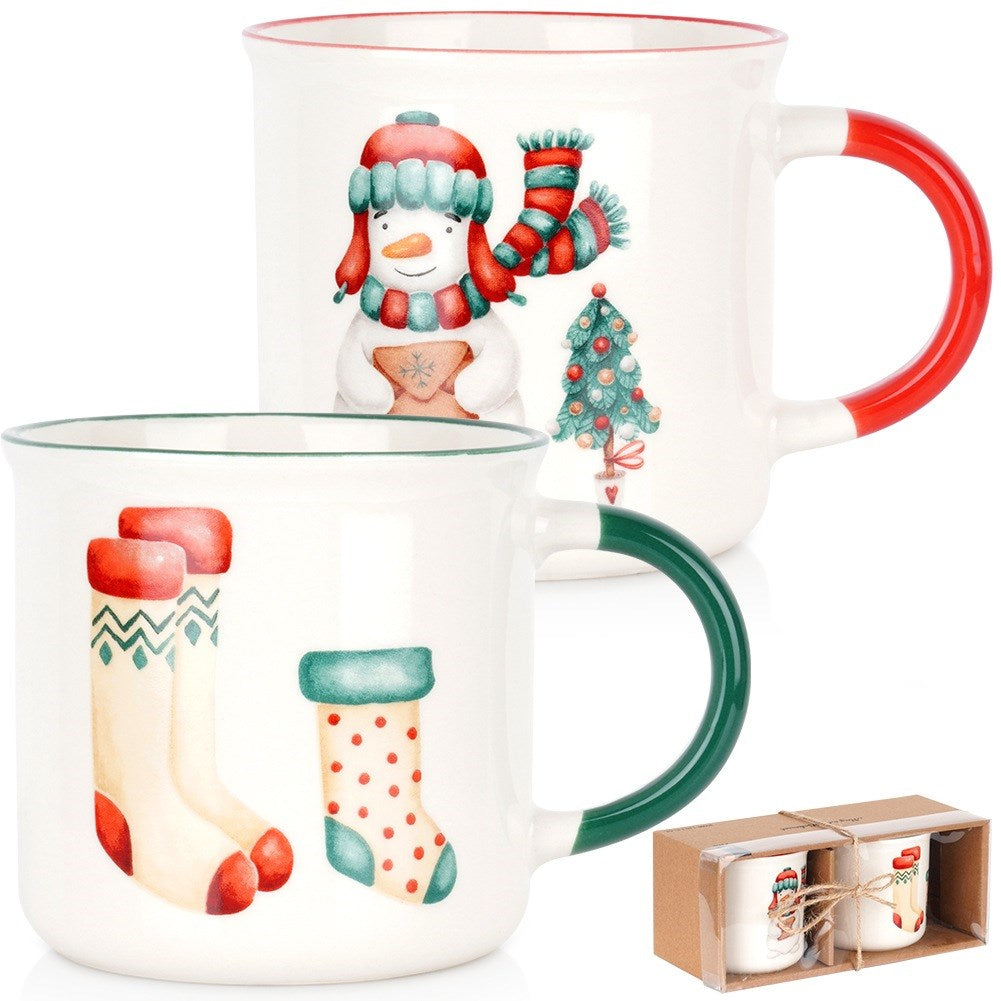Christmas porcelain mugs 380 ml 2 pcs.