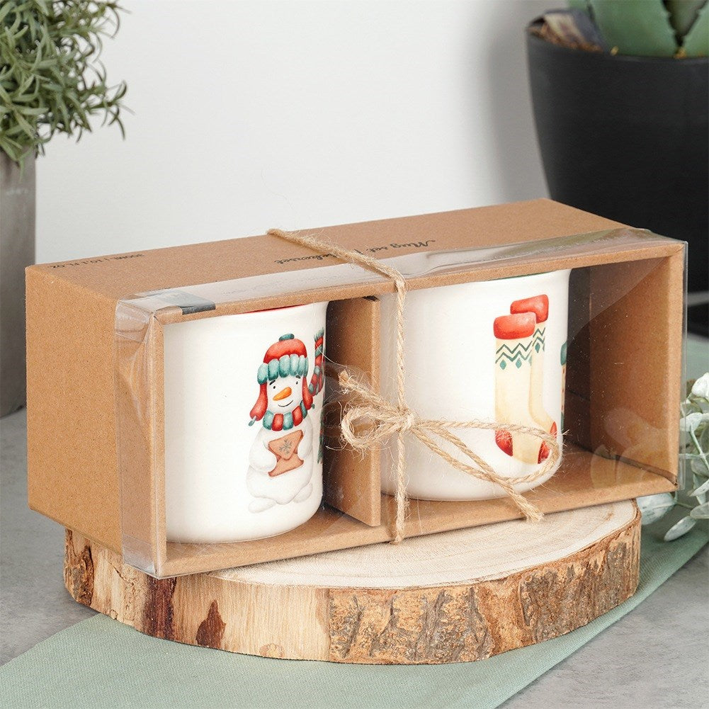Christmas porcelain mugs 380 ml 2 pcs.