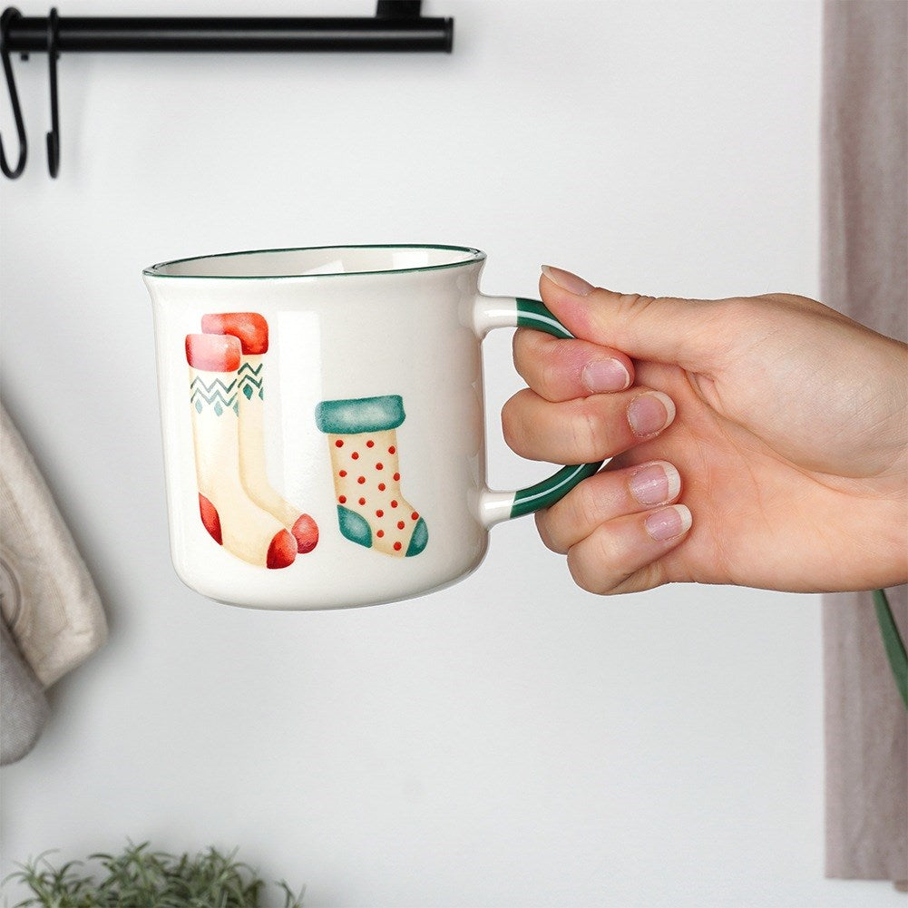 Christmas porcelain mugs 380 ml 2 pcs.