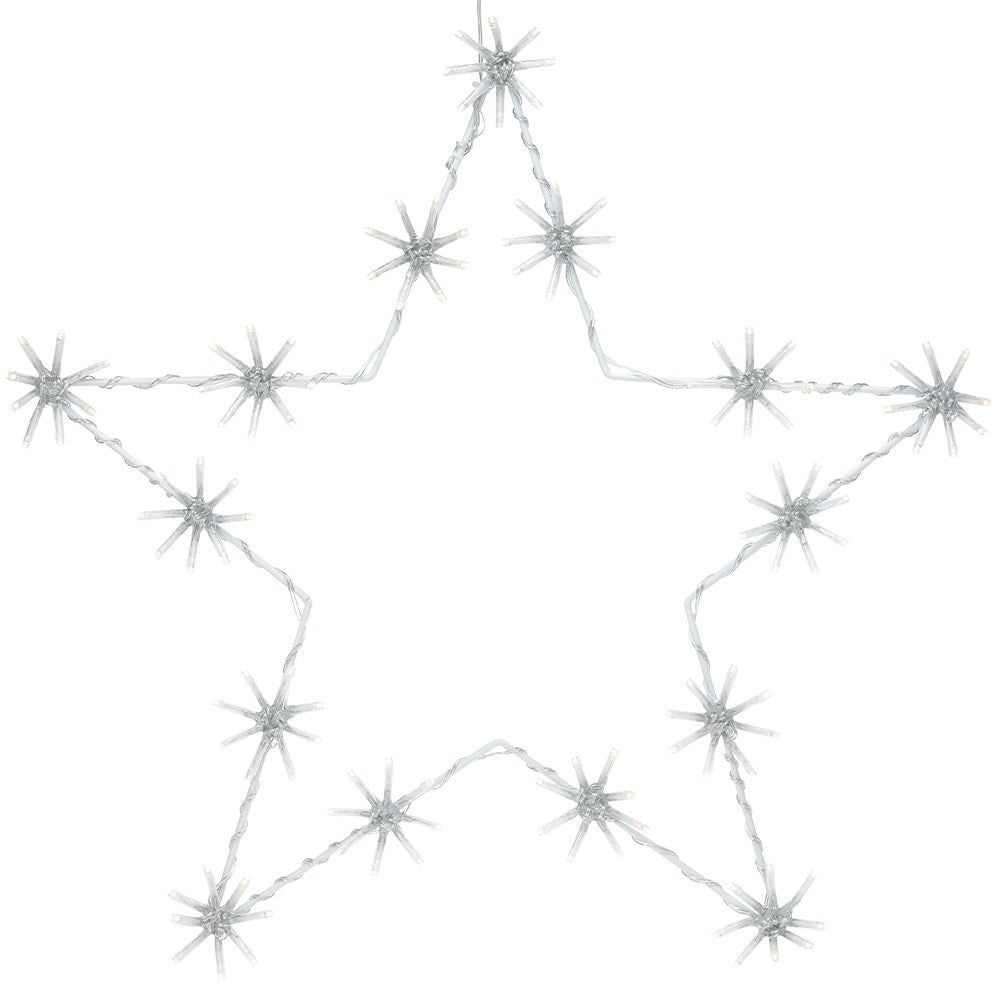 Christmas star 50 cm with 120 LED - Indoor/Outdoor