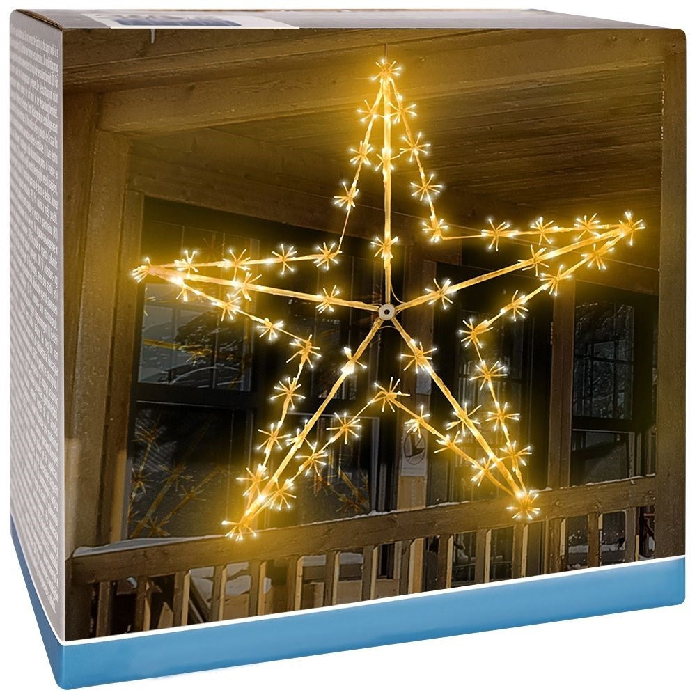 Christmas star with 400 LED lights for indoor and outdoor use