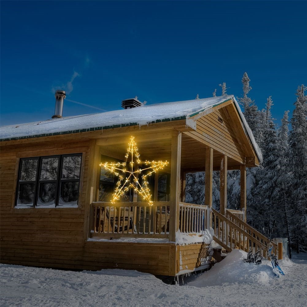 Christmas star with 400 LED lights for indoor and outdoor use
