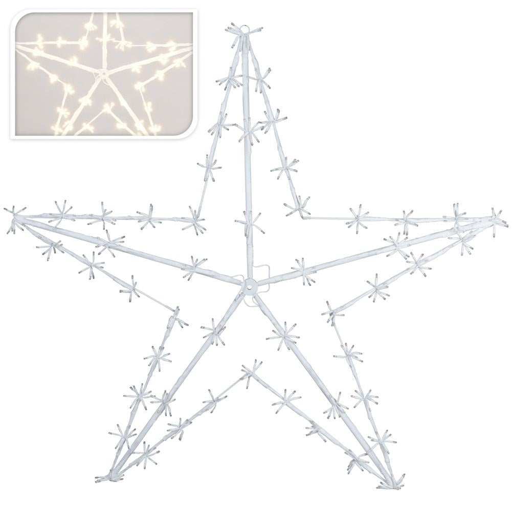 Christmas star with 400 LED lights for indoor and outdoor use
