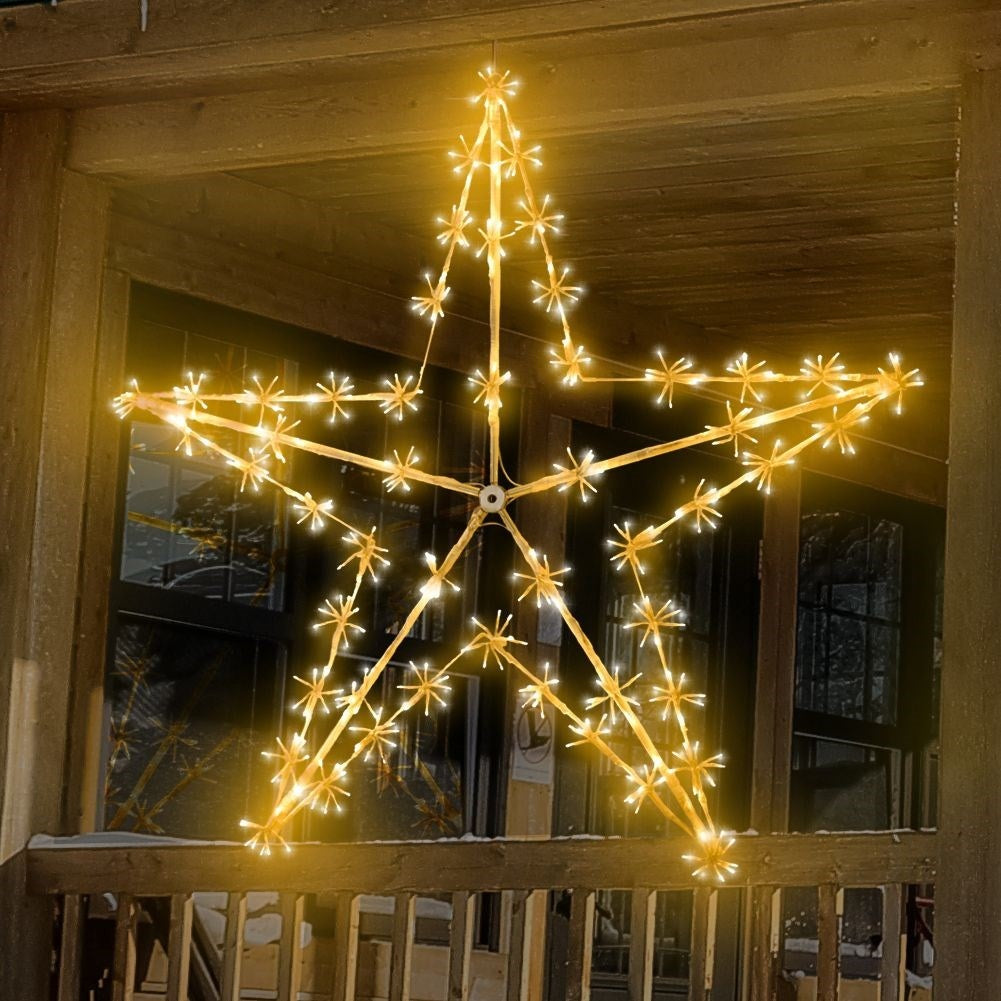 Christmas star with 400 LED lights for indoor and outdoor use