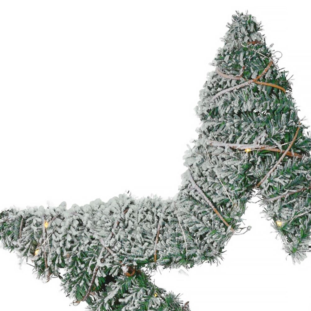 Christmas star with 40 LED lights and snow effect