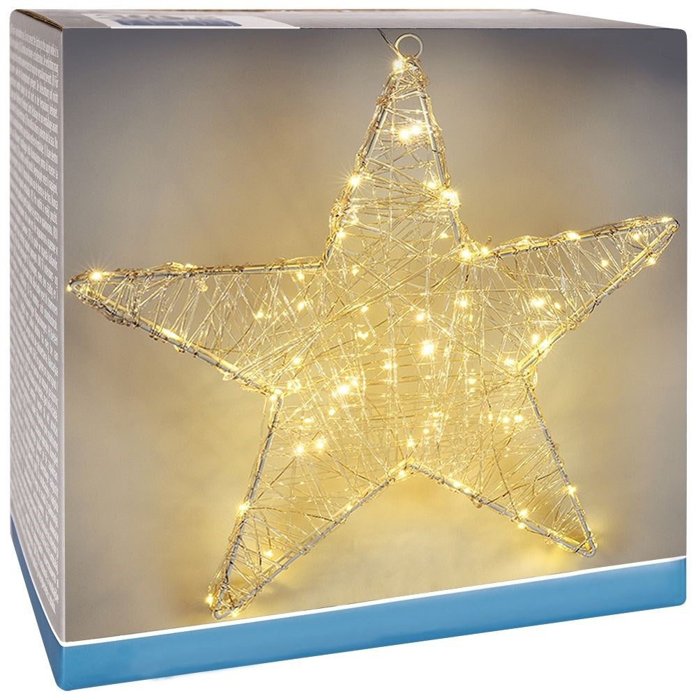 Christmas star with 50 LED lights - Unique Christmas decoration