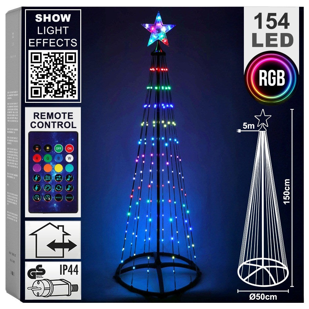 Christmas tree, 154 LED, 150 cm
