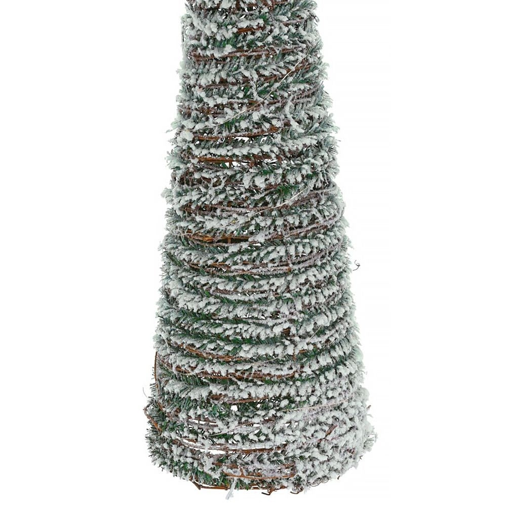 Christmas tree 80 cm with 40 LED lights and snow-covered effect