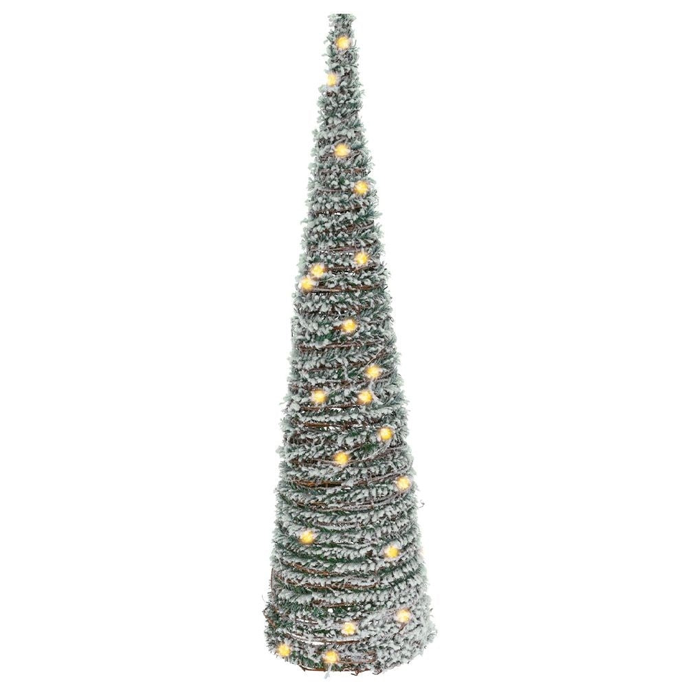 Christmas tree 80 cm with 40 LED lights and snow-covered effect