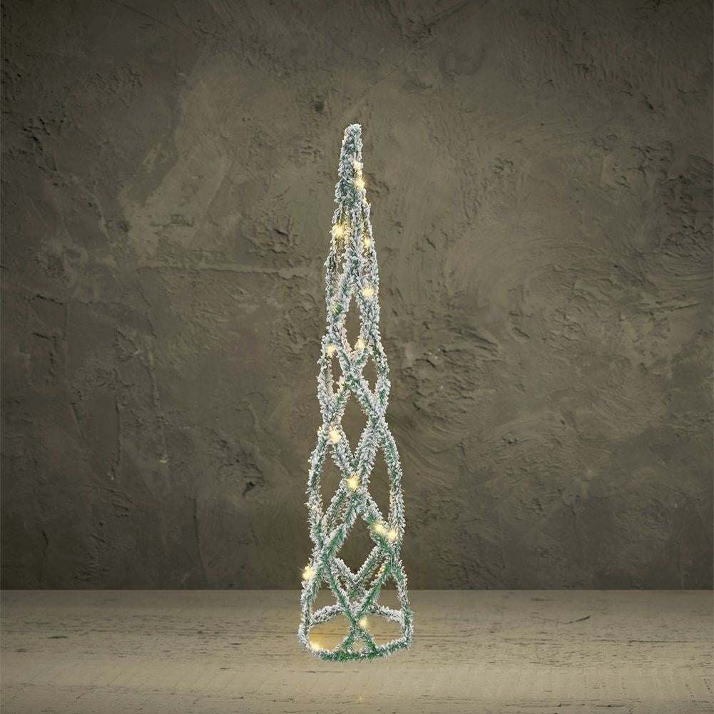 Christmas tree 84 cm with LED and Snow effect for Christmas atmosphere