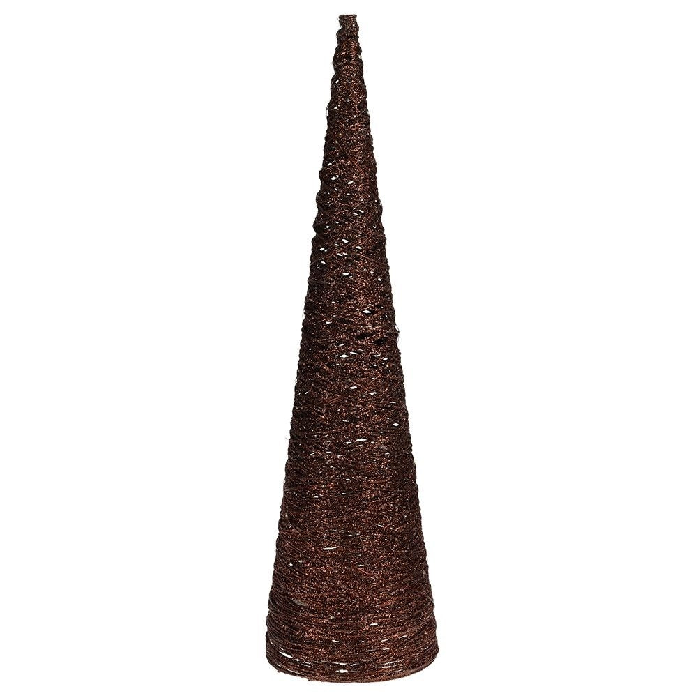 Christmas tree Cone-shaped with LED lights and Glitter 58 cm
