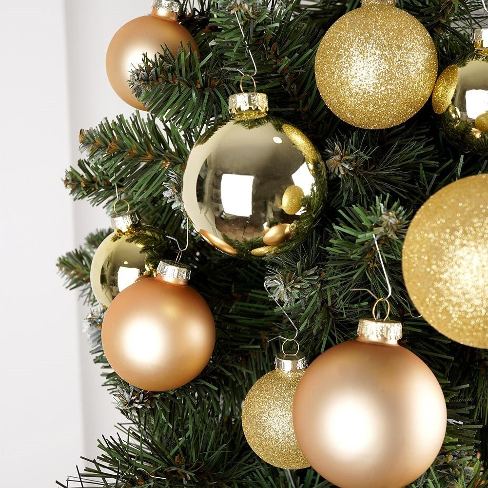 Christmas tree balls: 26 decorative ones in gold, glass and glitter