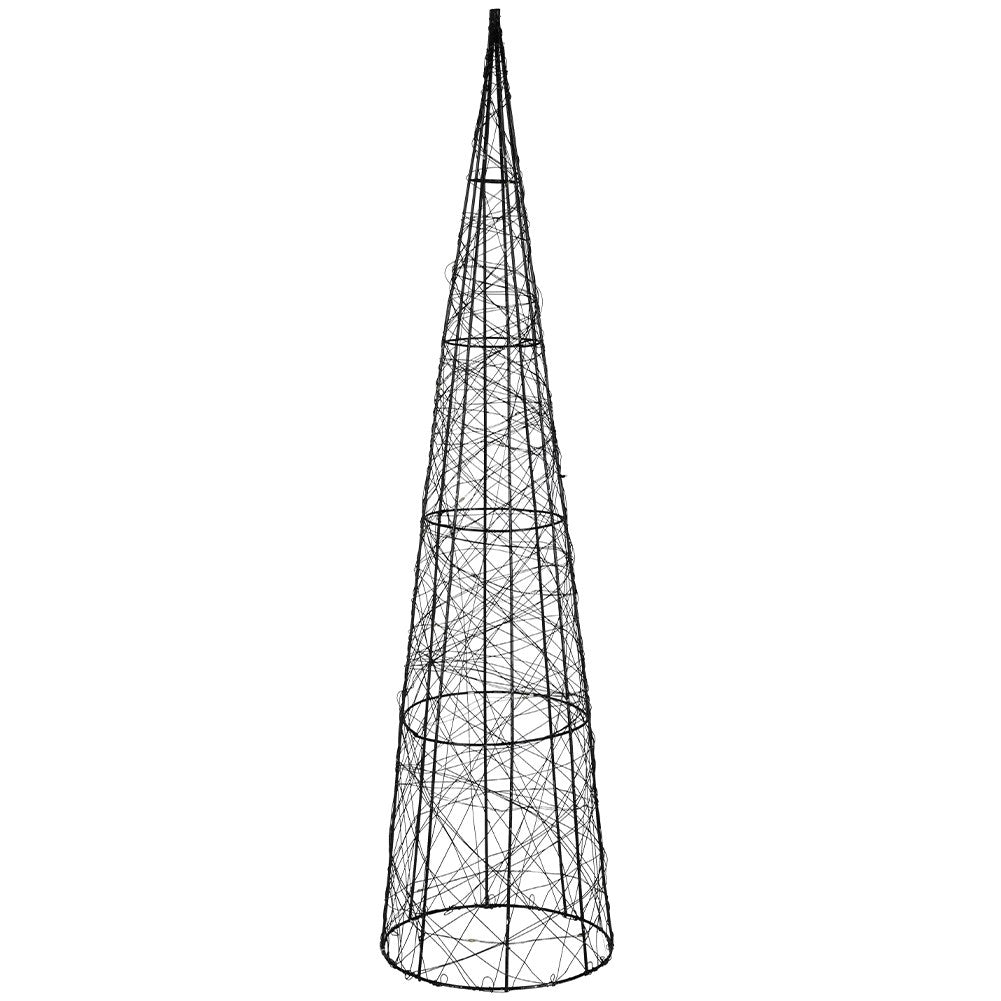 Christmas tree cone 80 cm with 40 LED lights in Modern Black