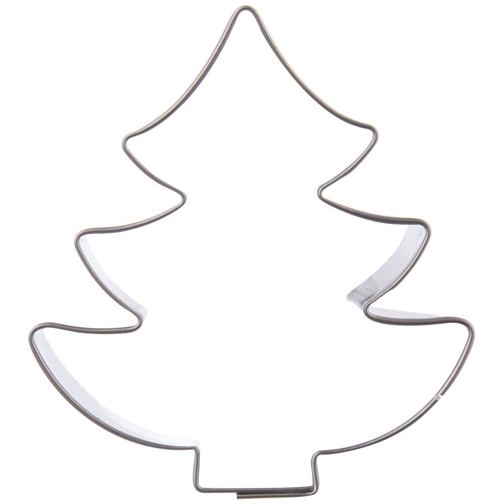 Christmas tree gingerbread tin, stainless steel, dishwasher safe