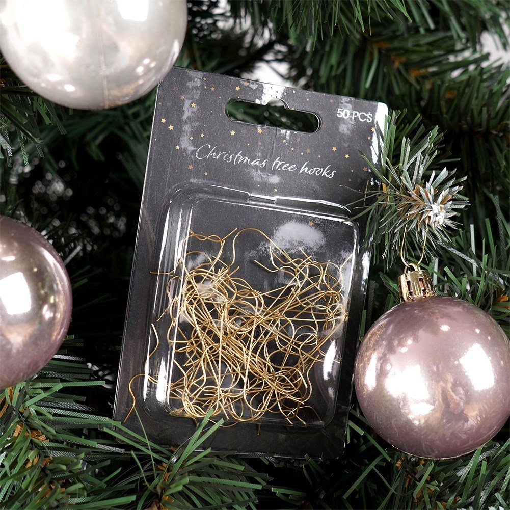 Christmas tree hanger Gold 50-pack 4 cm for Simple Hanging