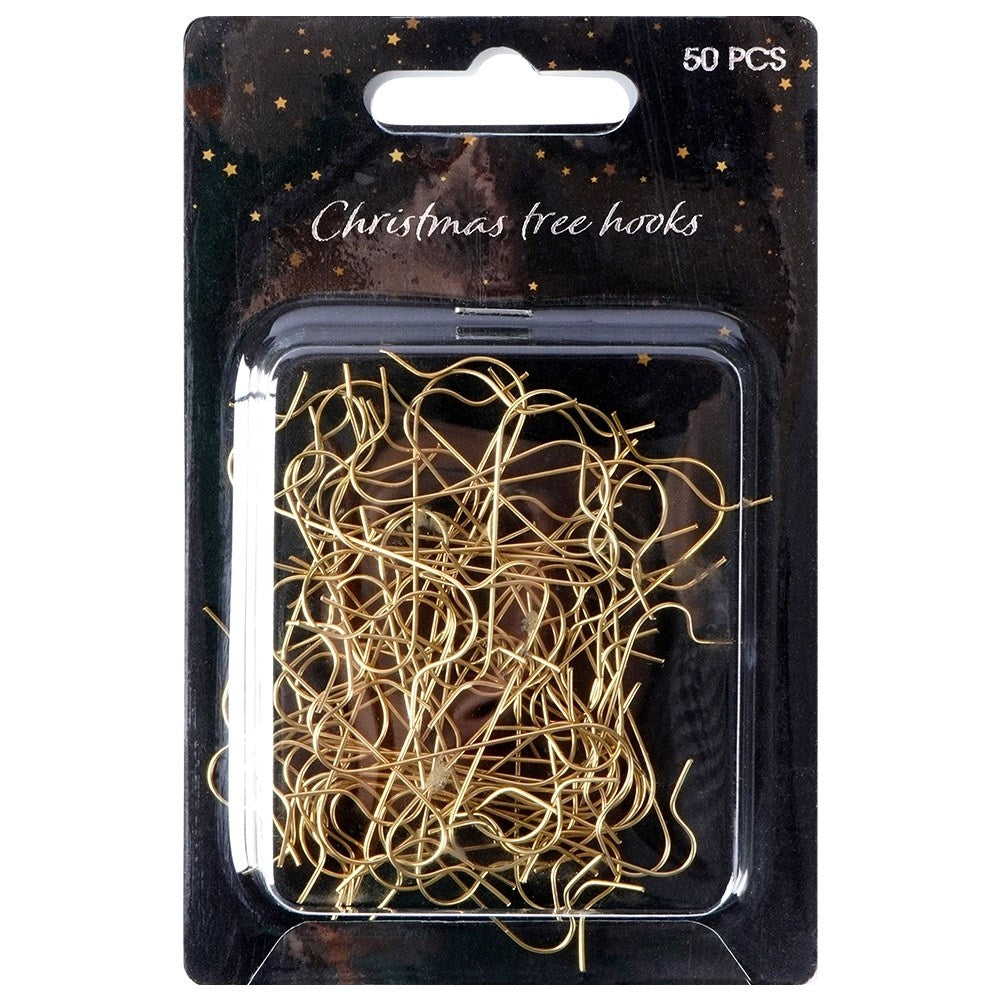 Christmas tree hanger Gold 50-pack 4 cm for Simple Hanging