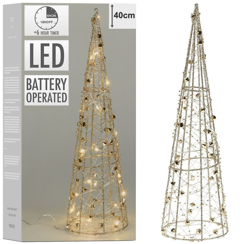Christmas tree in Conform: 39 cm high with LED lighting
