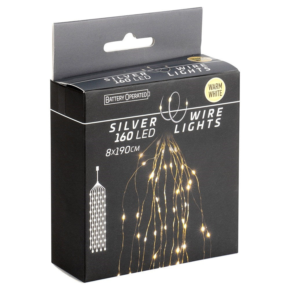 Christmas tree lights wire 160 LED, 190 cm