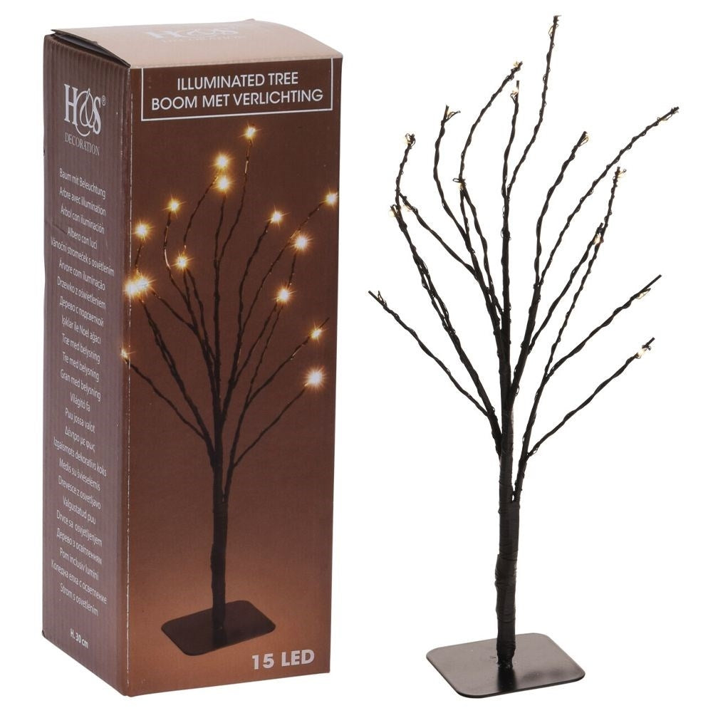 Christmas tree with 15 LED lights - Customizable branches, perfect Christmas decoration
