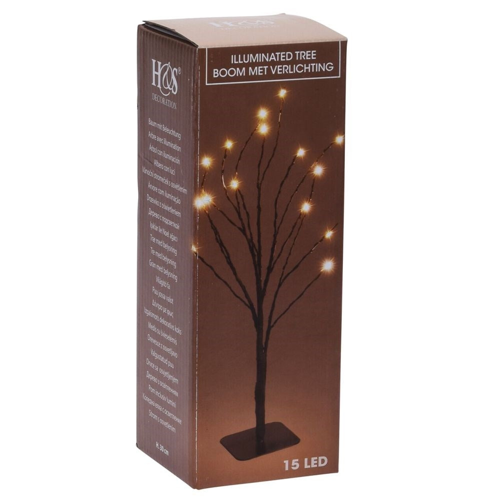 Christmas tree with 15 LED lights - Customizable branches, perfect Christmas decoration