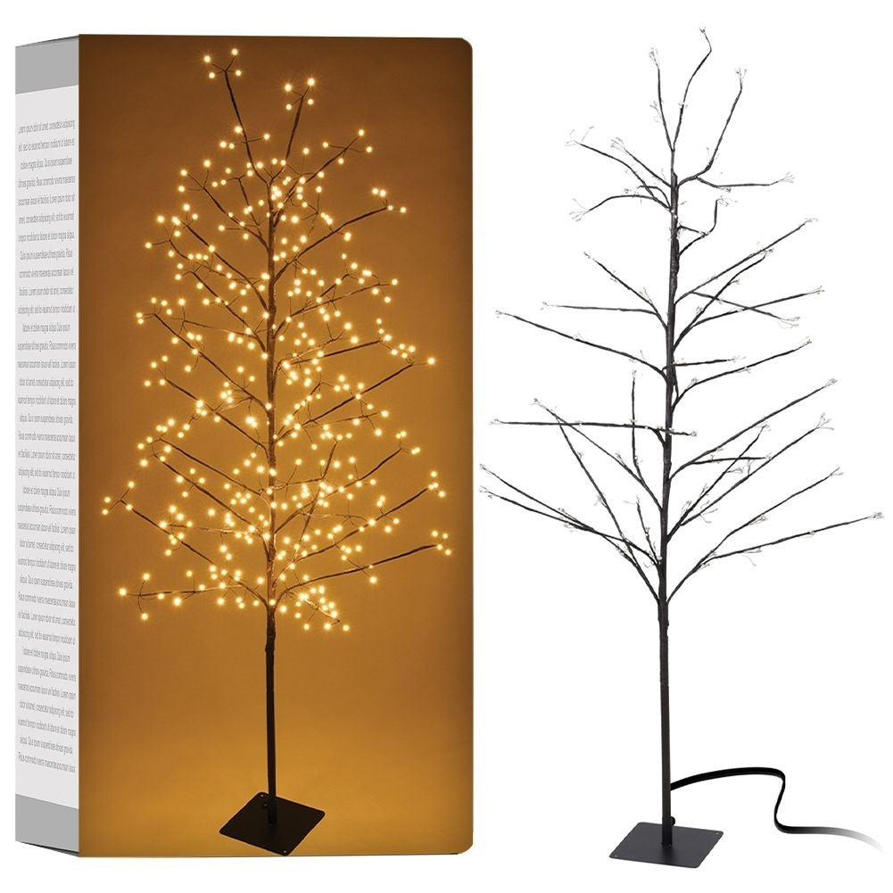 Christmas tree with 360 bright LEDs for indoor and outdoor use