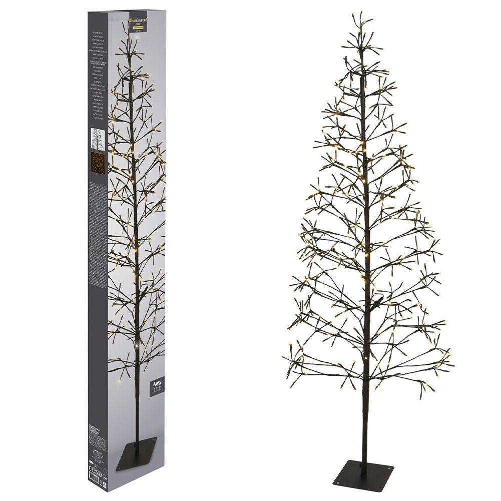Christmas tree with 400 LED lights for indoors and outdoors