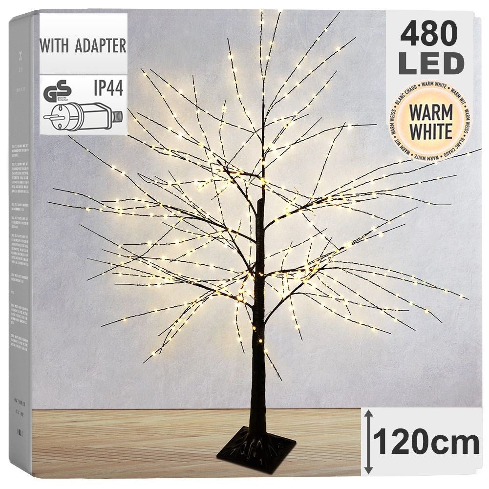 Christmas tree with 480 LED lights for indoor and outdoor use