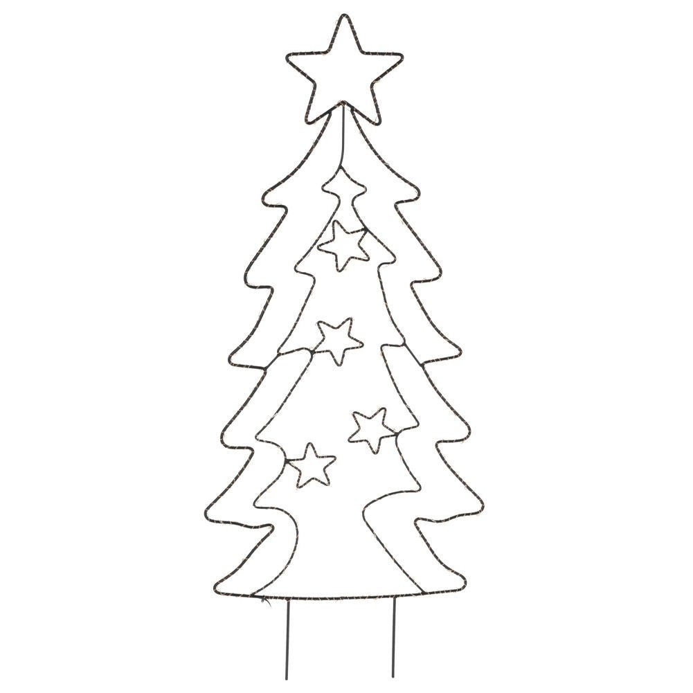 Christmas tree with LED lights for indoor and outdoor use