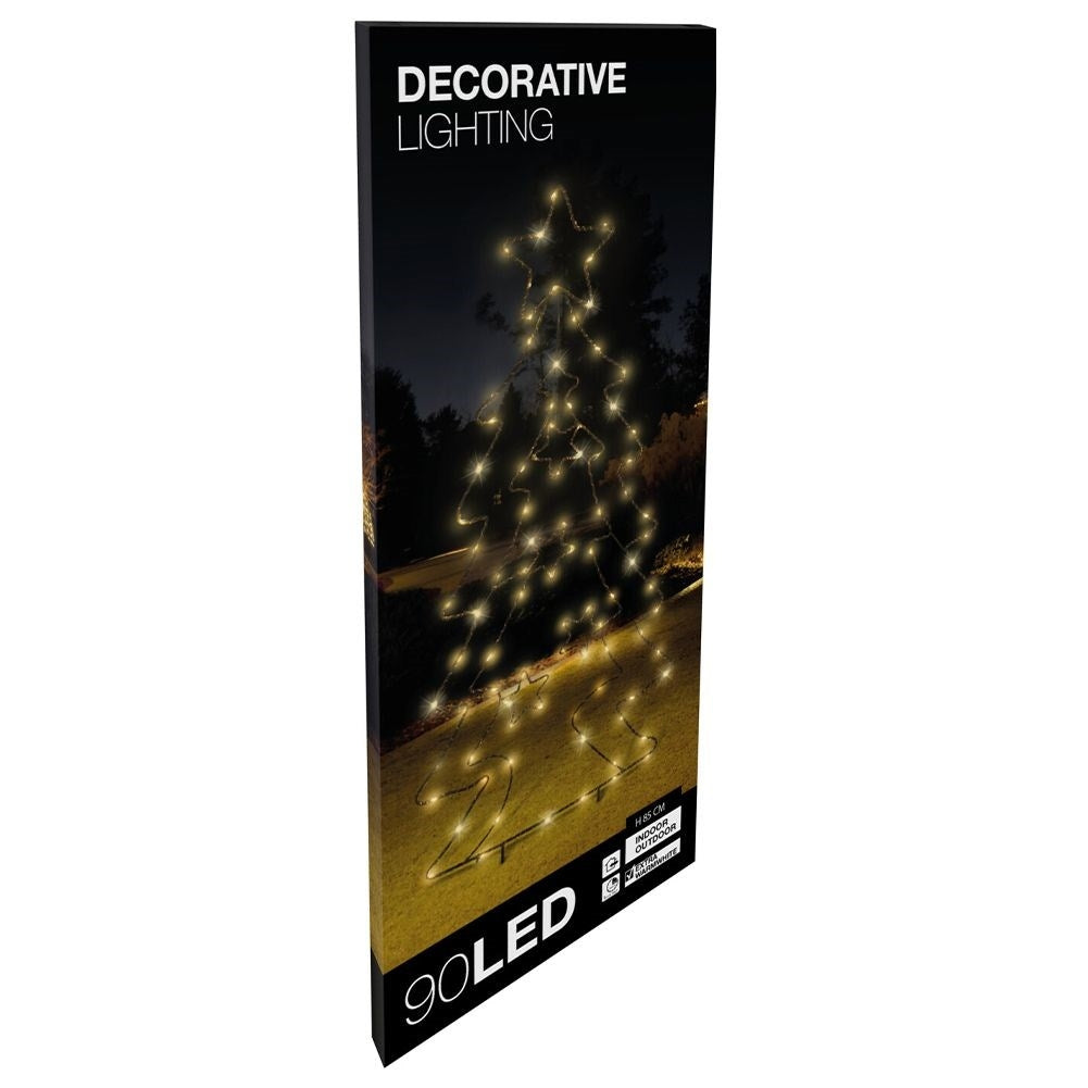 Christmas tree with LED lights for indoor and outdoor use