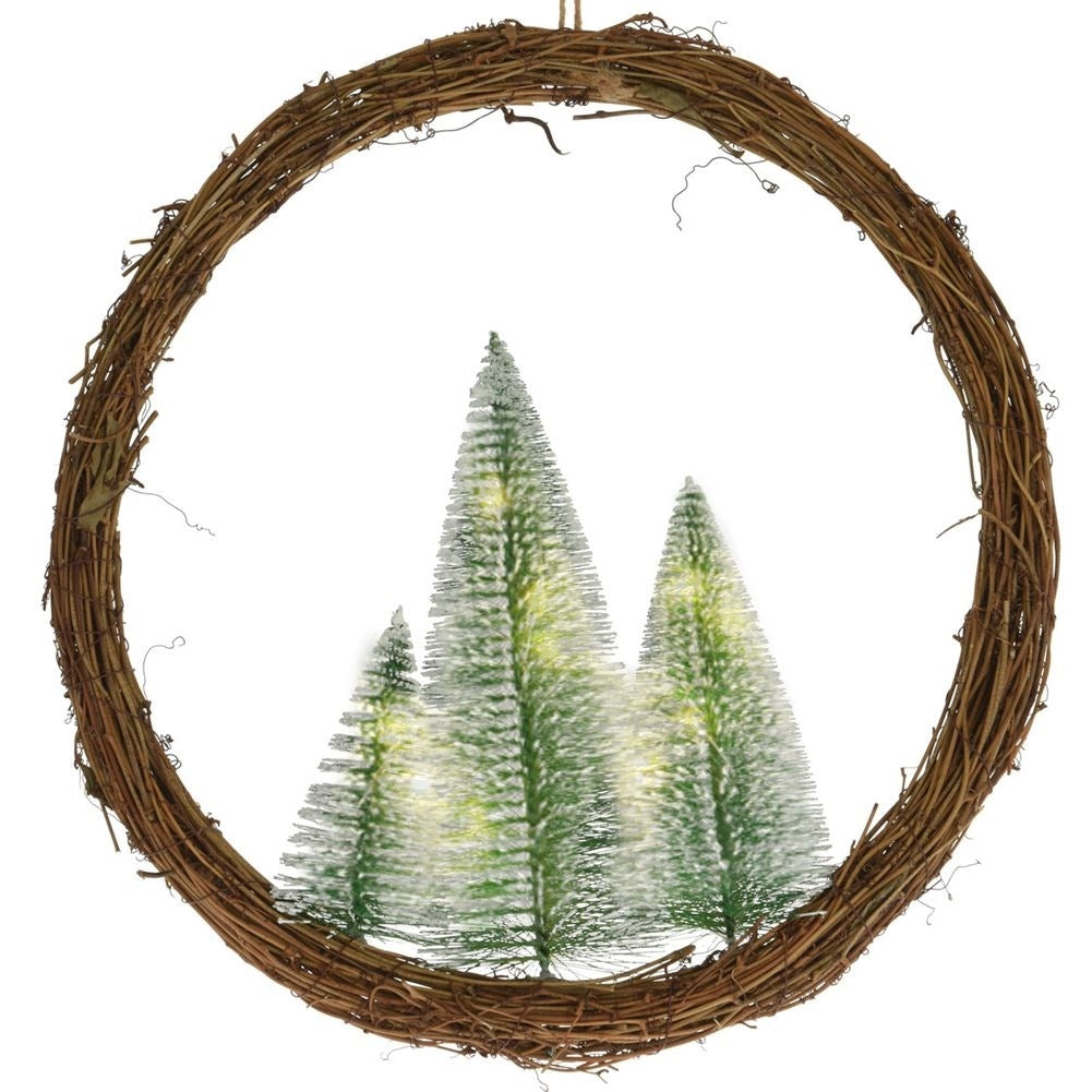 Christmas wreath with LED lights - Unique and Festive Atmosphere
