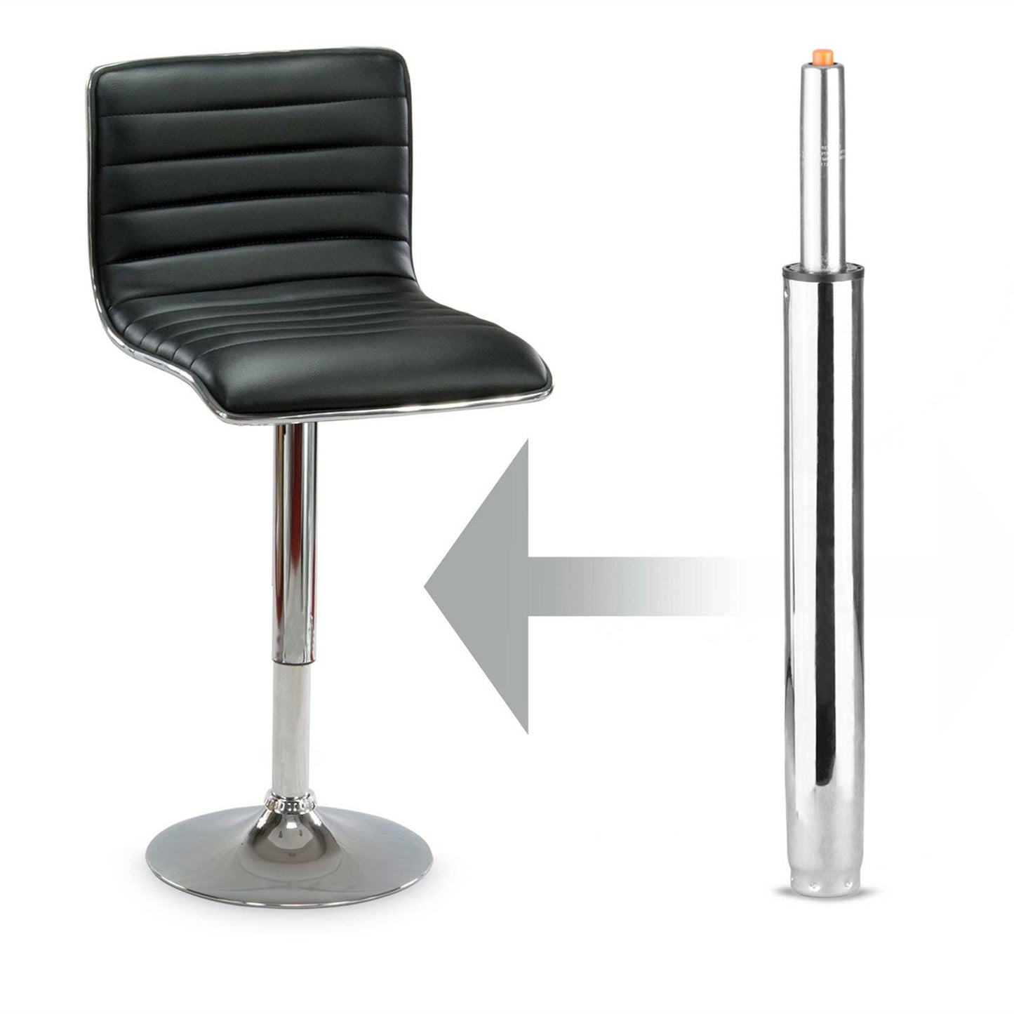 Chrome-plated stool lifter 53-73 cm