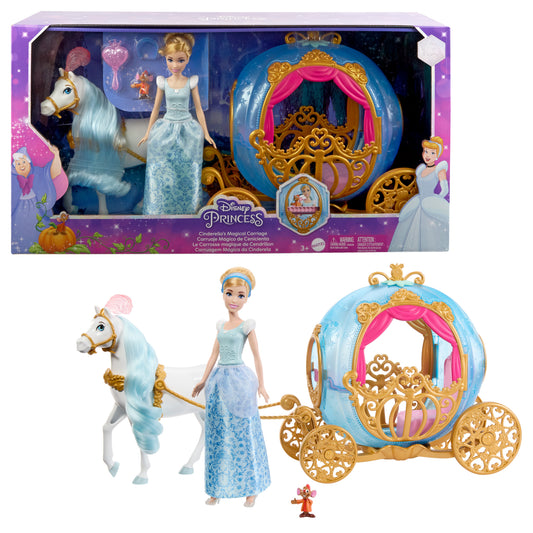 Cinderella Carriage Playset with Doll, Horse & Accessories