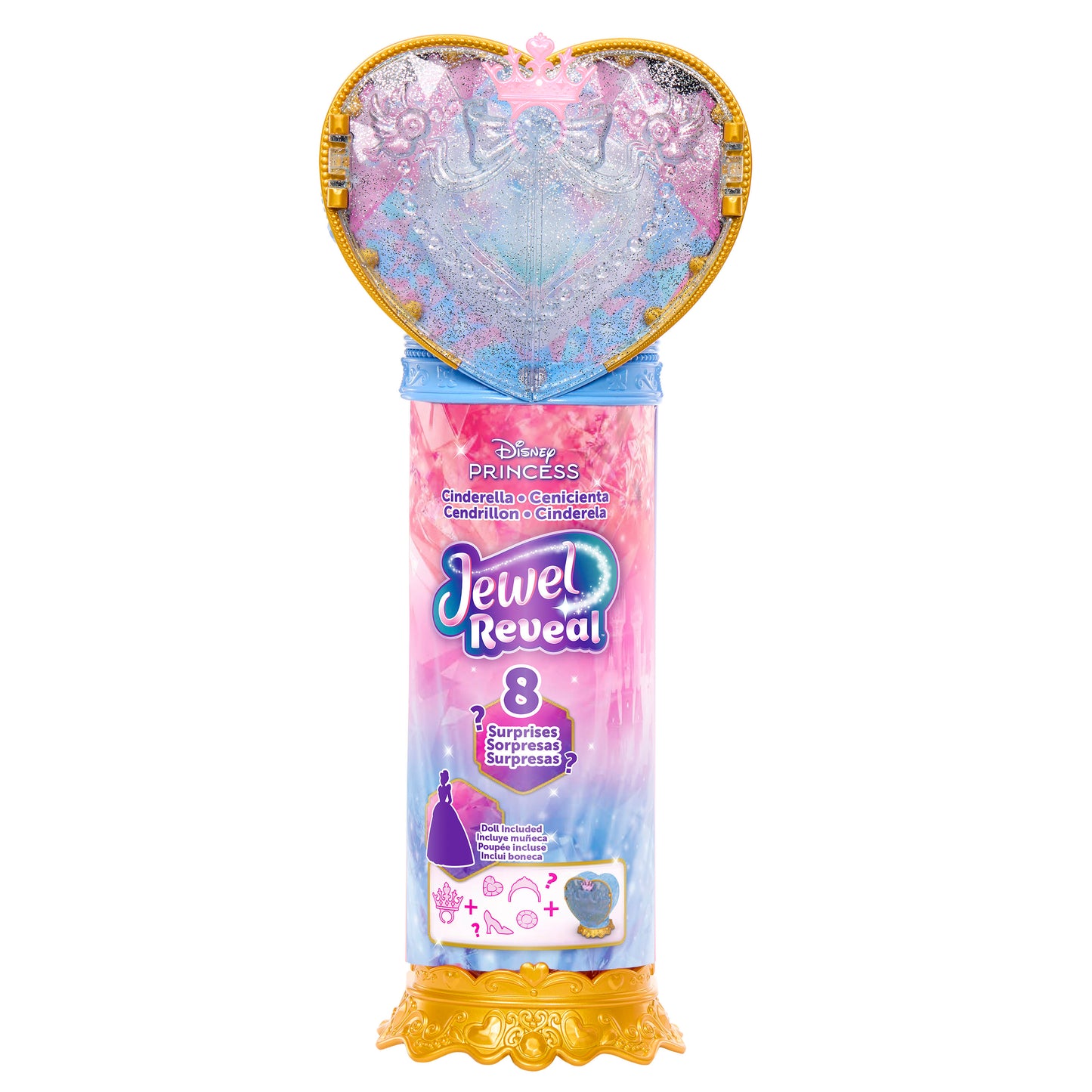 Cinderella Heart Wand with Doll and Accessories Set