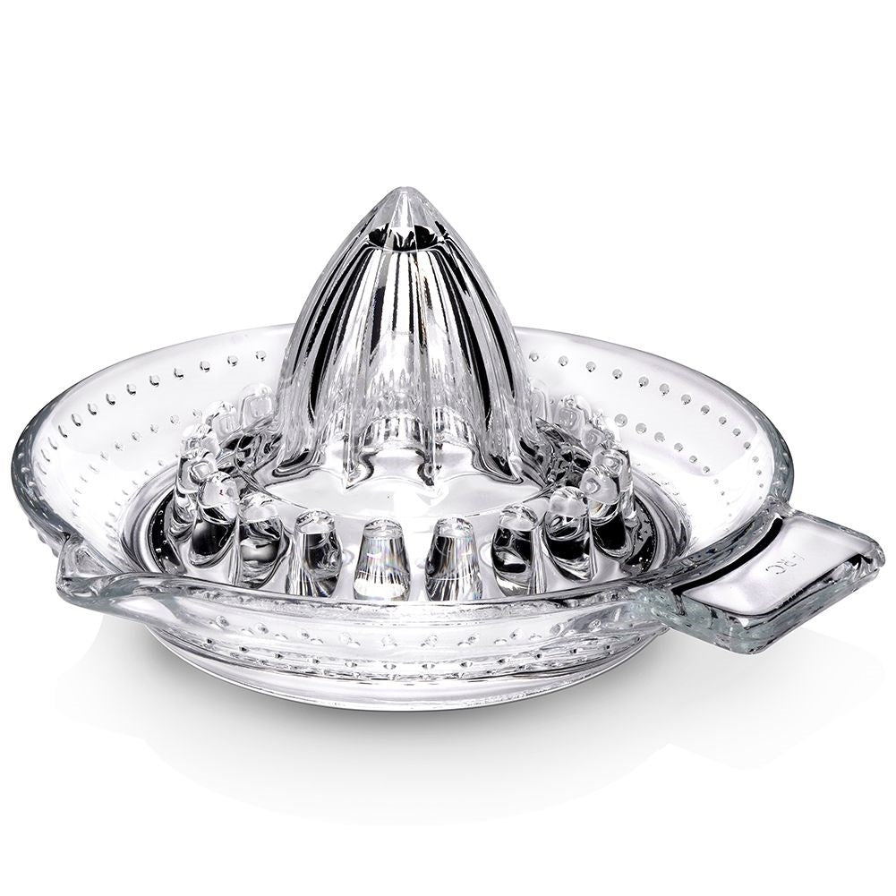 Citrus press with handle and spout