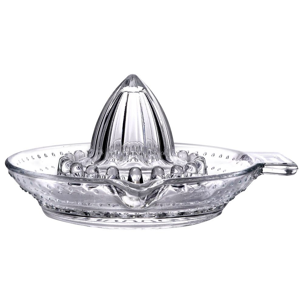 Citrus press with handle and spout