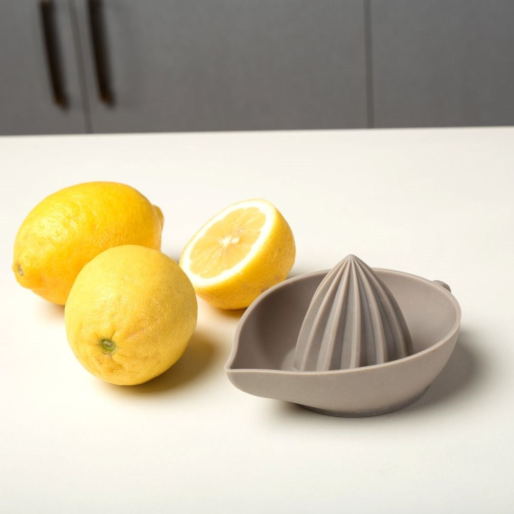 Citrus press with handle and spout