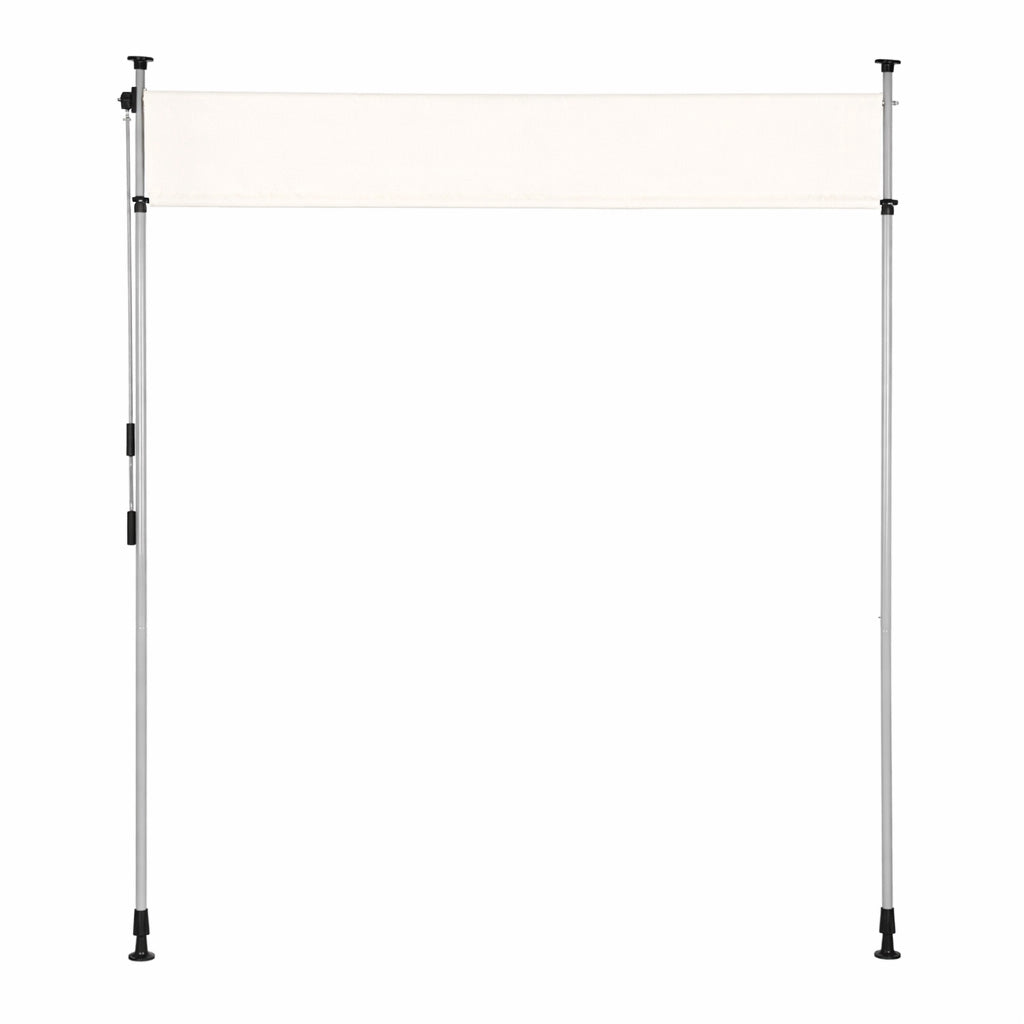 Clamp Awning with Crank, Adjustable Height, Beige
