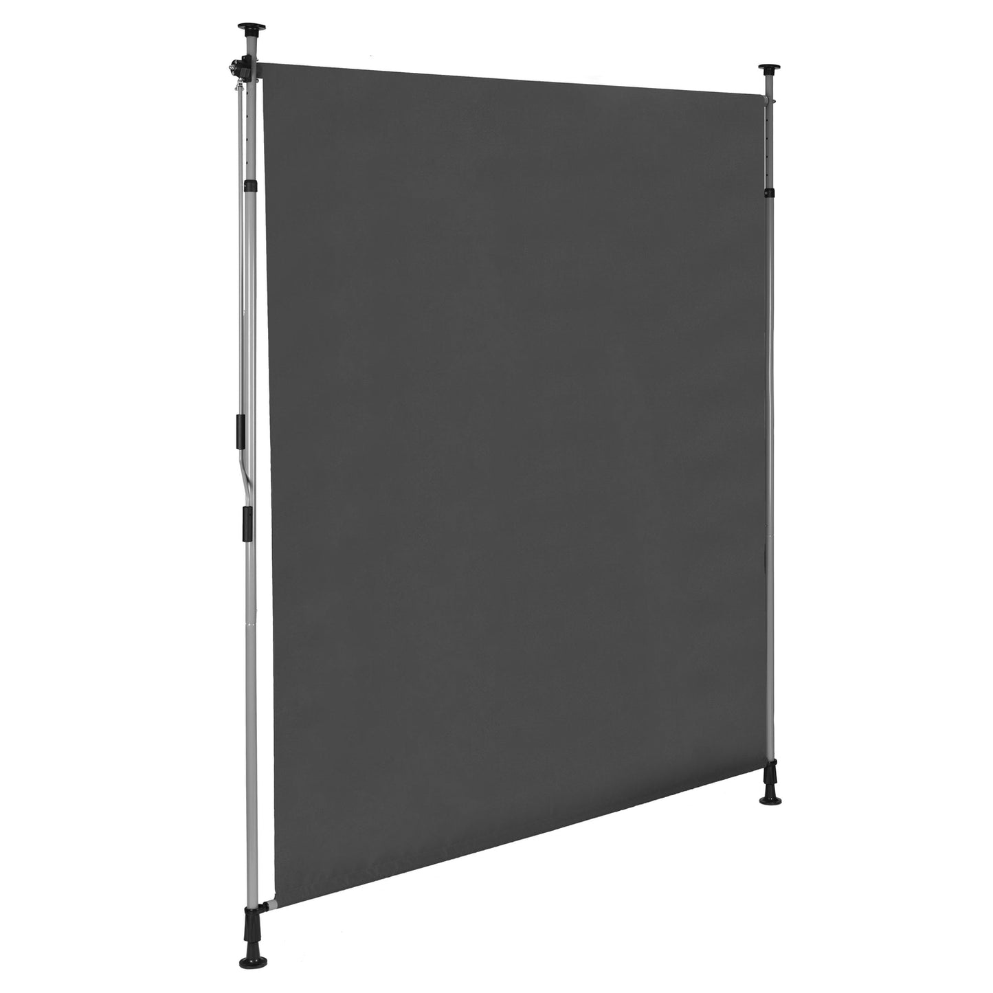 Clamp-On Retractable Awning with Crank, Height Adjustable, Anthracite MultiGarden