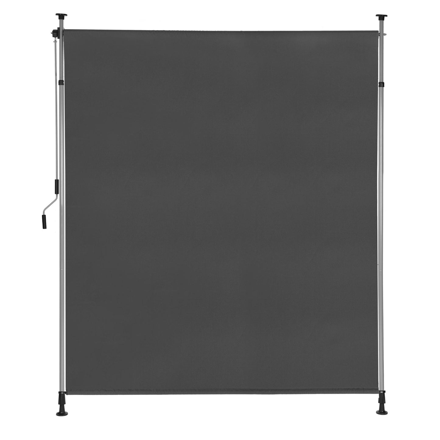 Clamp-On Retractable Awning with Crank, Height Adjustable, Anthracite MultiGarden