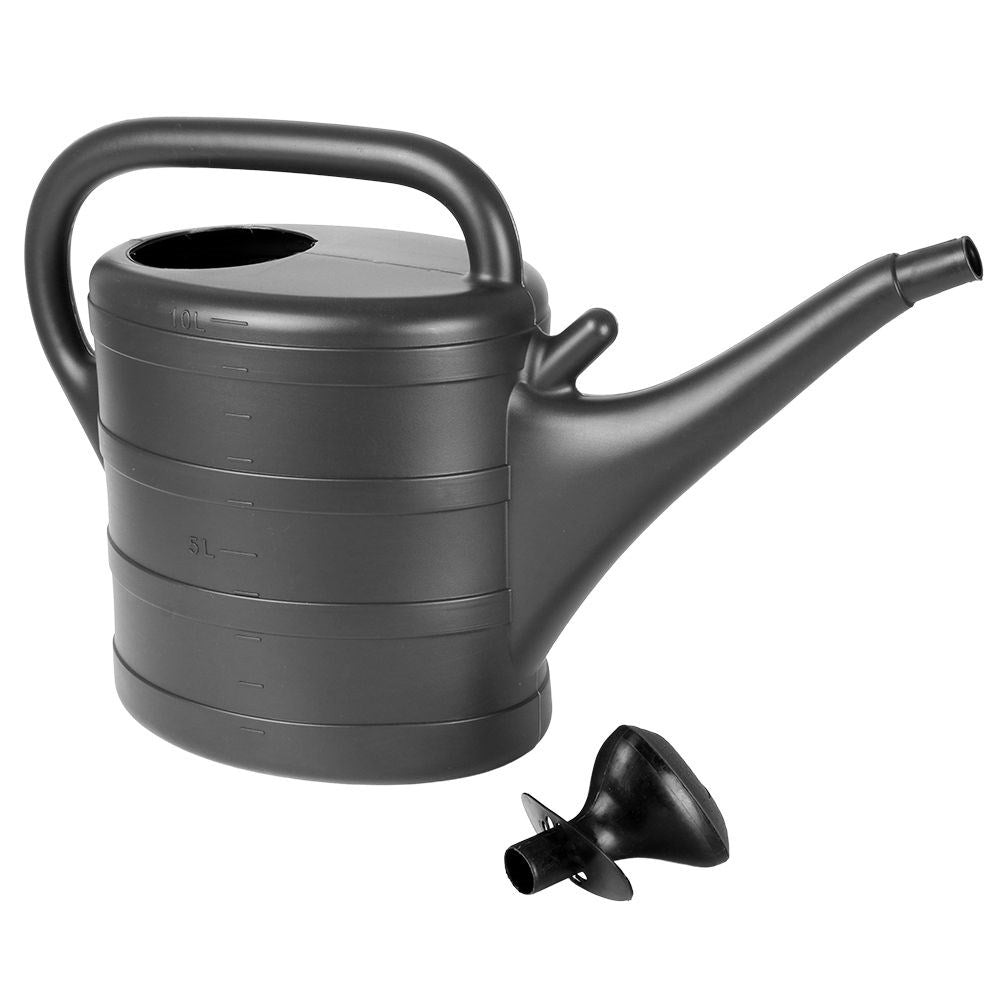 Classic 10L Water Jug in Anthracite with Strainer and Measurements