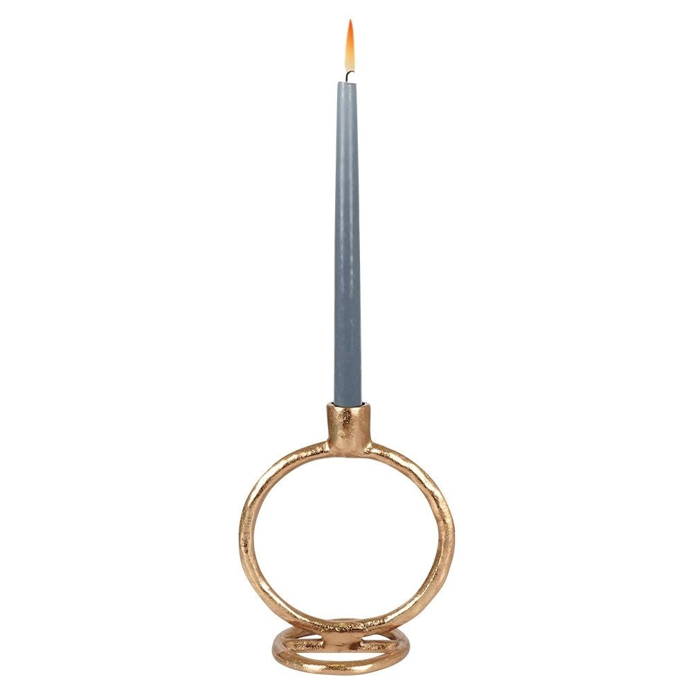 Classic Aluminum Candlestick in Golden Color