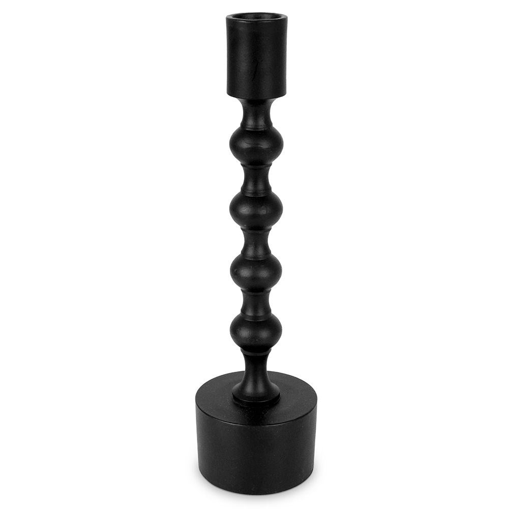 Classic Black Candle Holder in Aluminum for Candles