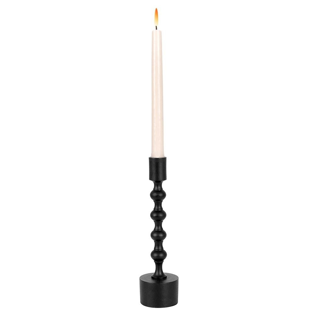 Classic Black Candle Holder in Aluminum for Candles