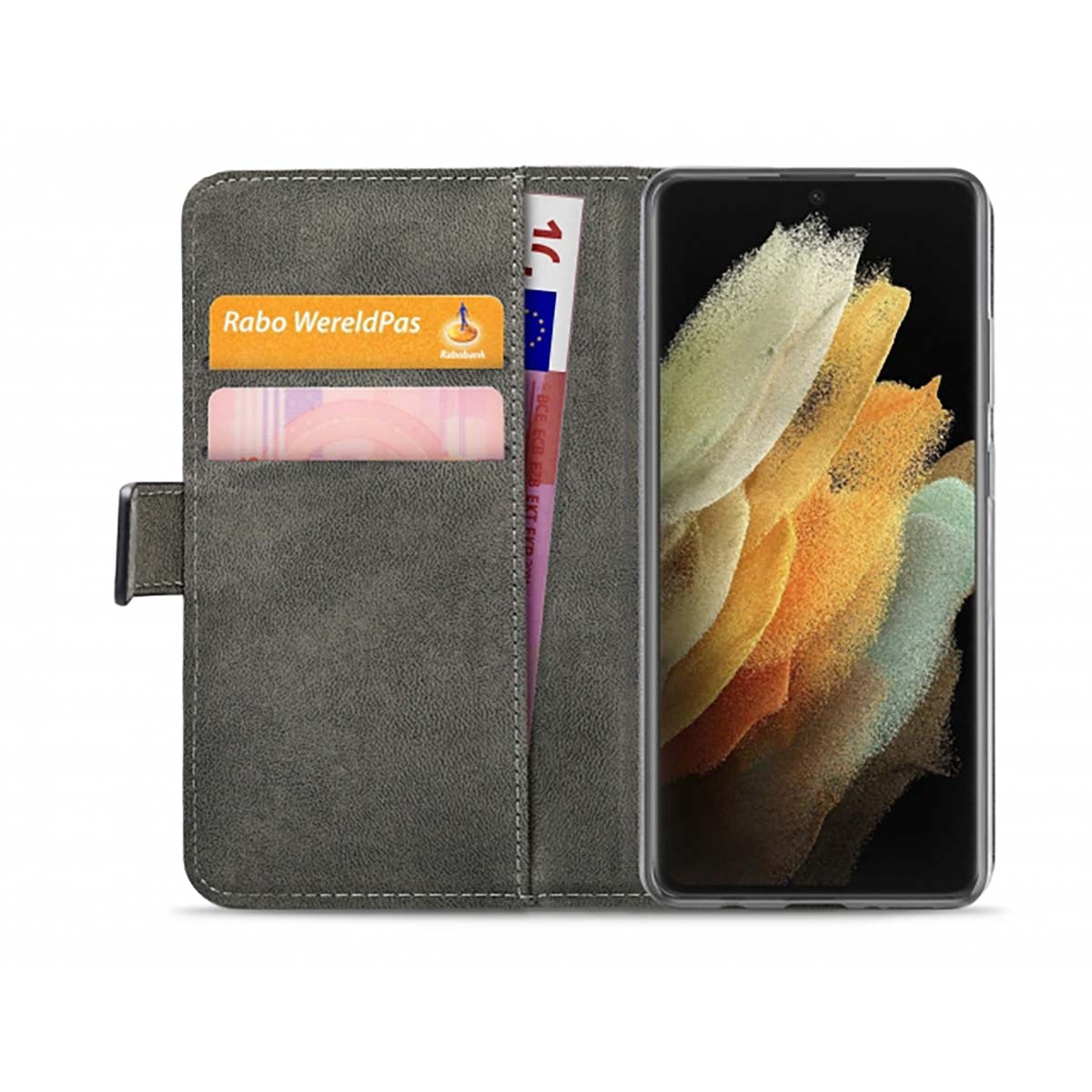Classic Gelly Wallet Book Case Samsung Galaxy S21 Ultra Black