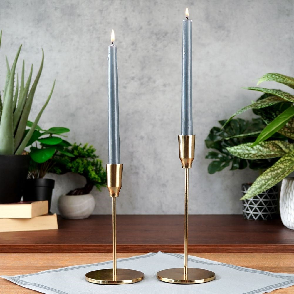 Classic Gold Candlestick for Long Candles