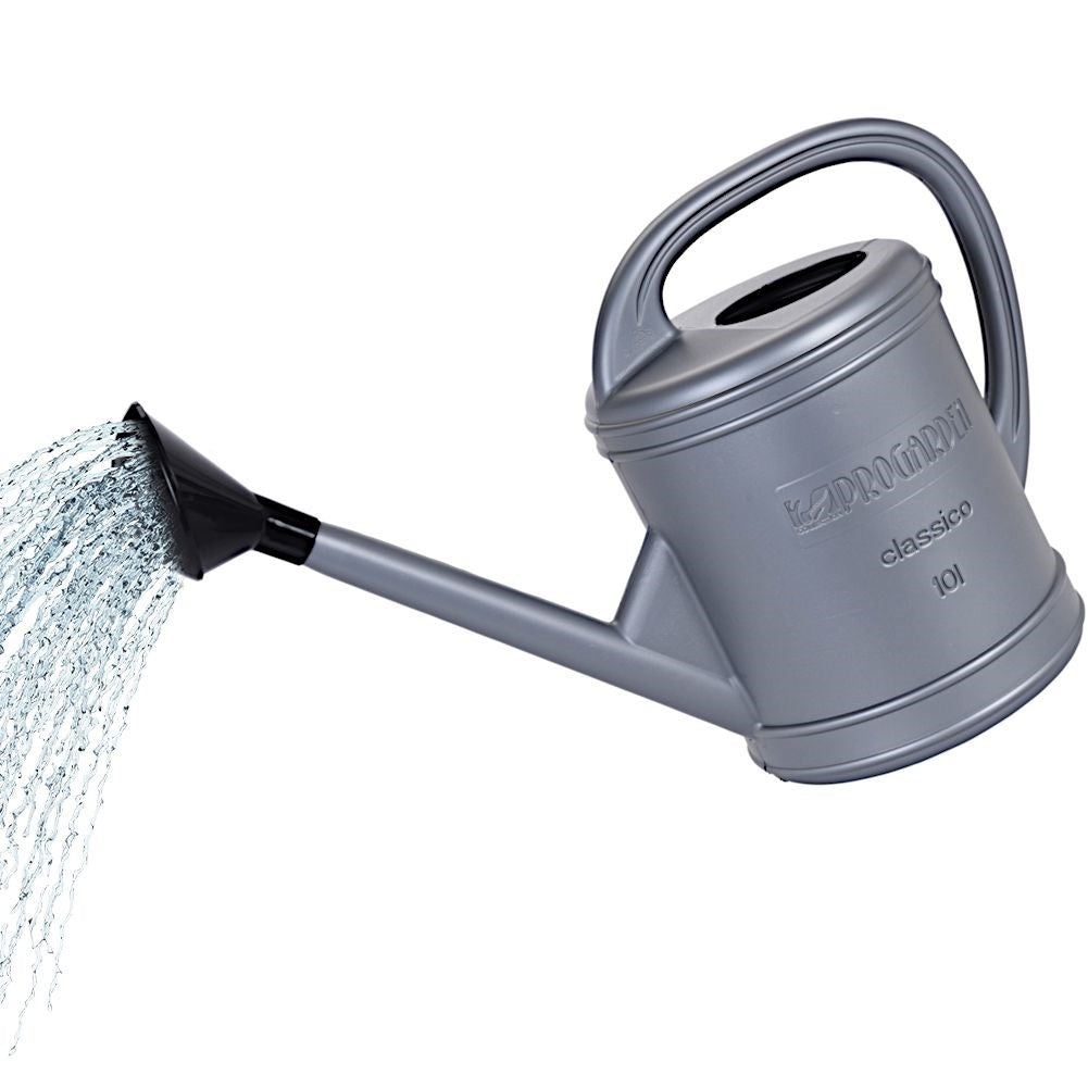Classic Gray Water Jug - 10 Liter, Durable Plastic