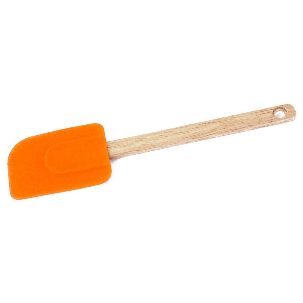 Classic Kitchen Spatula in Silicone and Wood for Delicate Surfaces